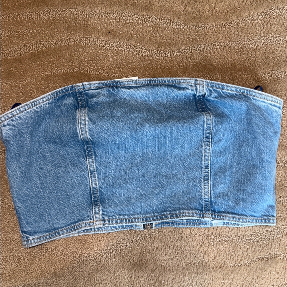 Blue Denim Crop Top‎ - Picture 6 of 17